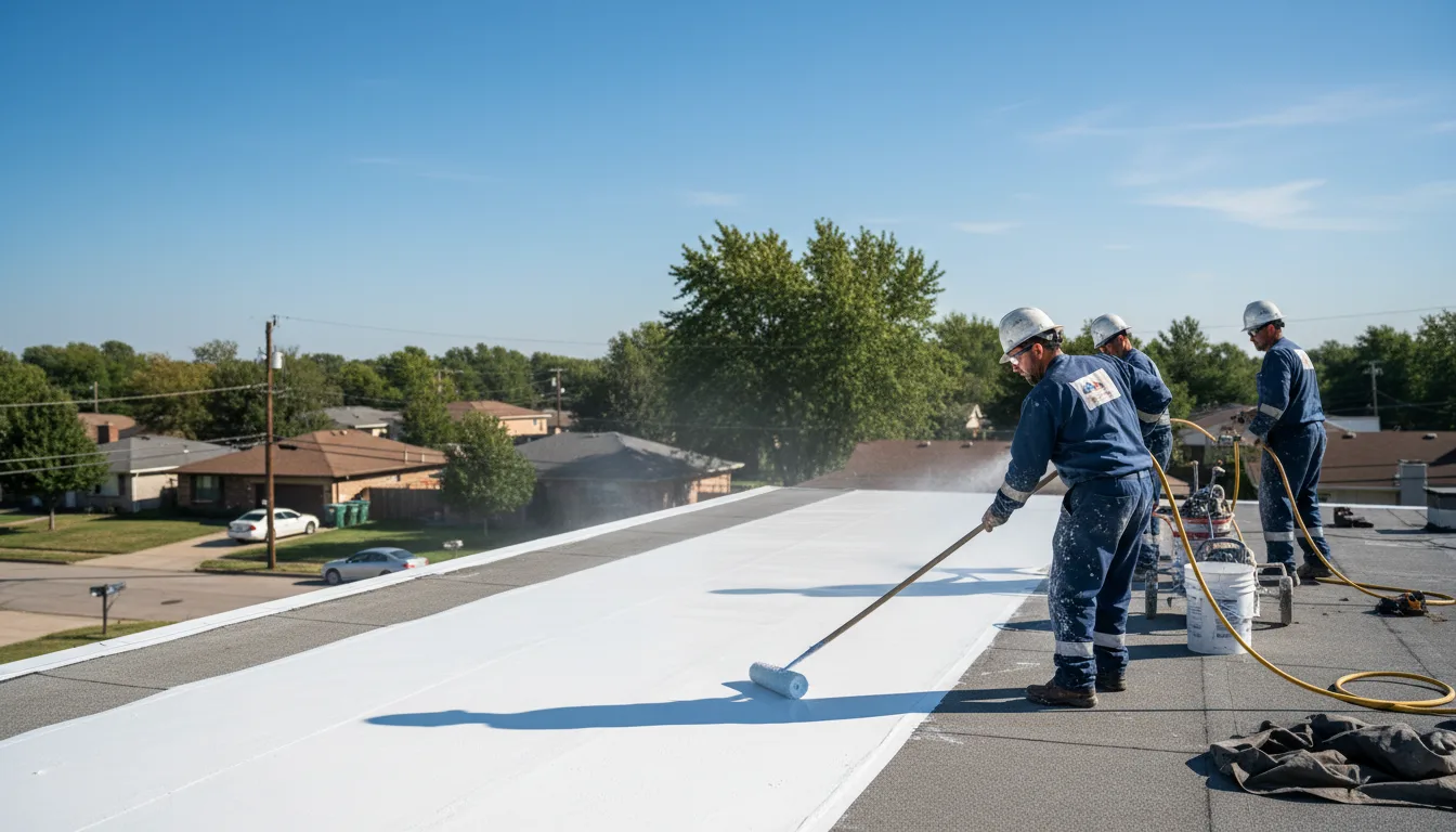 Commercial roof coating in Exton, PA near me